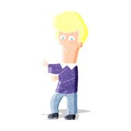 cartoon man gesturing wildly