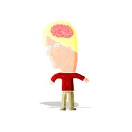 cartoon man with brain symbol N2