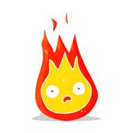 cartoon friendly fireball