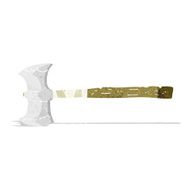 cartoon double sided axe