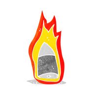 cartoon flaming bullet N4