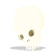 cartoon spooky skull N25