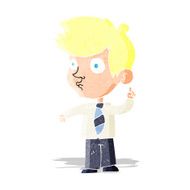 cartoon boy asking question N9
