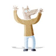 cartoon wolf man N8