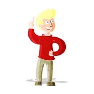 cartoon man with idea N52