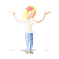 cartoon intelligent woman N2