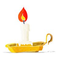 cartoon old candlestick