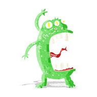 cartoon crazy monster N26