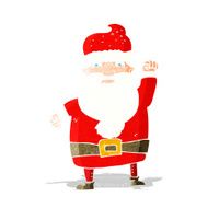cartoon angry santa claus
