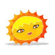 cartoon pretty sun