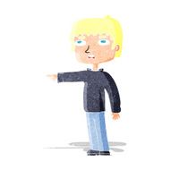 Cartoon Boy Pointing N4