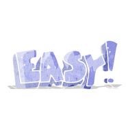 cartoon easy sign