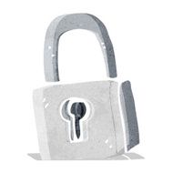 Cartoon Padlock N18