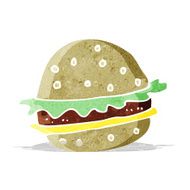 Cartoon Hamburger N7