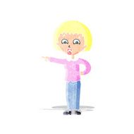 cartoon pointing woman N4