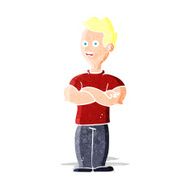 cartoon man with crossed arms N2