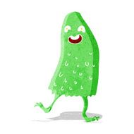 cartoon funny slime monster
