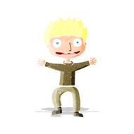 cartoon grinning boy N5