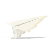 Cartoon Paper Airplane N7