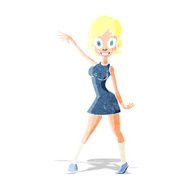 cartoon party girl
