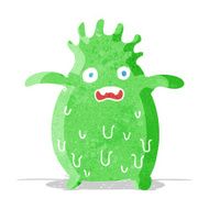 cartoon funny slime monster N2