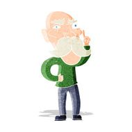 cartoon annoyed old man N5