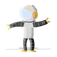 Cartoon Astronaut N31