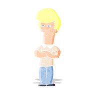 cartoon man with folded arms N3