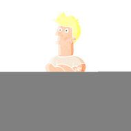cartoon man with folded arms N5