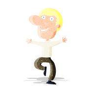 cartoon happy man N60