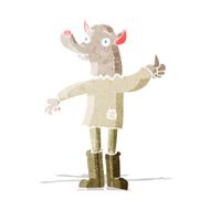 cartoon funny werewolf N3