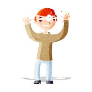 cartoon man with eyes popping out of head