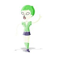 cartoon halloween girl N2