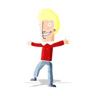 cartoon happy man N61