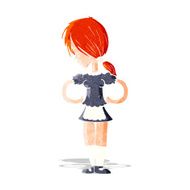 Cartoon Waitress N9