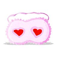 cartoon sleeping mask with love hearts