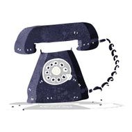cartoon retro telephone N2