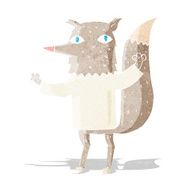 Cartoon Wolf N72