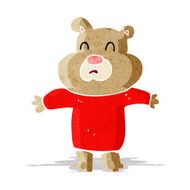 cartoon unhappy bear