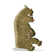 cartoon happy bear