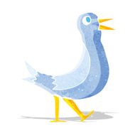 cartoon walking bird N2