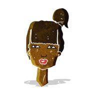cartoon female head N2