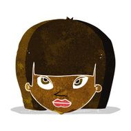 cartoon annoyed woman N23