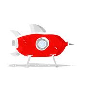 cartooon space rocket