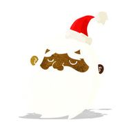 Cartoon Santa Claus Face N6