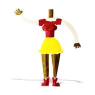 cartoon female body (add photos or mix and match cartoons) N30