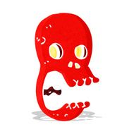 funny cartoon skull N18