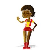 cartoon cool girl N4