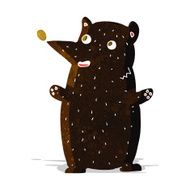 funny cartoon black bear