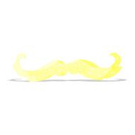 cartoon mustache symbol